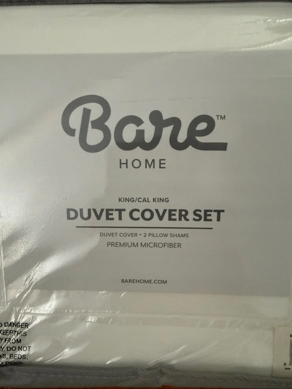 Bare Home Off-White Duvet Cover Set - King/Cal King